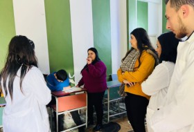 تدريب طلاب السنة الرابعة في كلية التمريض بجامعة الاندلس على تقديم الخدمات الصحية للمجتمع